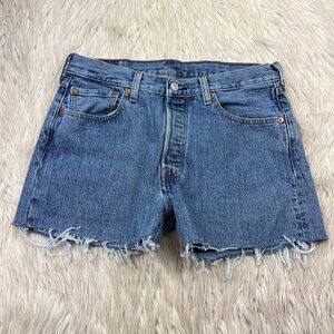 Levi's 501 Custom Cut Off Denim Shorts‎